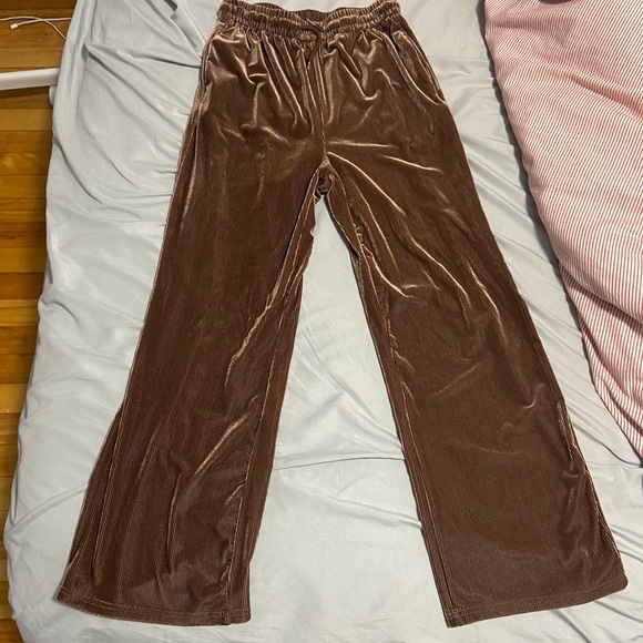 2 piece set brown velvet - Picture 3 of 3